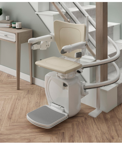 Ghế nâng lên xuống cầu thang HANDICARE 4000 - Dùng cho cầu thang dạng cong Ghế nâng lên xuống cầu thang HANDICARE 4000 - Dùng cho cầu thang dạng cong