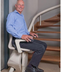 Ghế nâng lên xuống cầu thang Handicare Freecurve - Dành cho cầu thang cong và hẹp